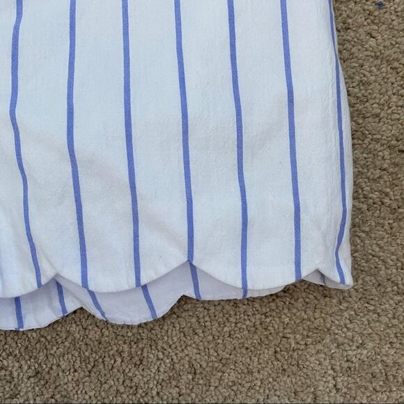 Club Monaco Amber Short Raj Blue Stripe Size 2 - Picture 6 of 14